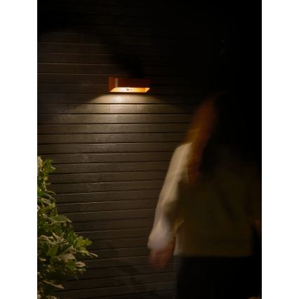 Nordlux - Lampe solaire LED avec capteur MARCELLIO LED/5W/5V IP54 2200 mAh marron