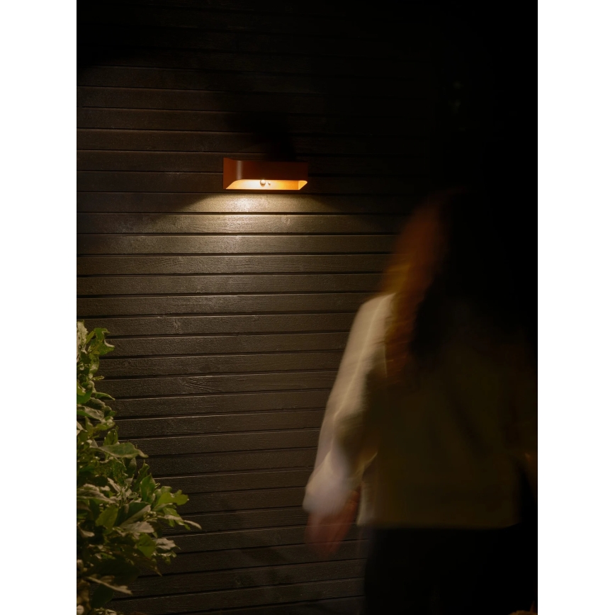 Nordlux - Lampe solaire LED avec capteur MARCELLIO LED/5W/5V IP54 2200 mAh marron