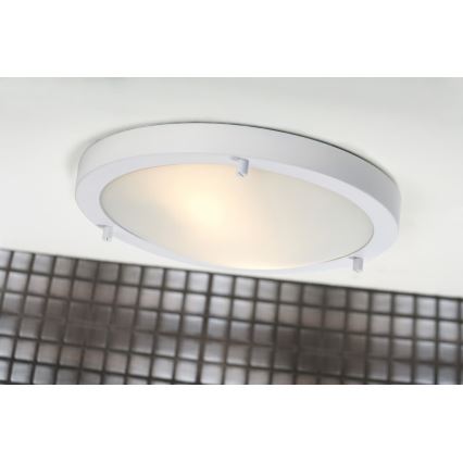 Nordlux - Plafonnier de salle de bains ANCONA 2xE27/40W/230V IP43 Ø 31,5 cm blanc