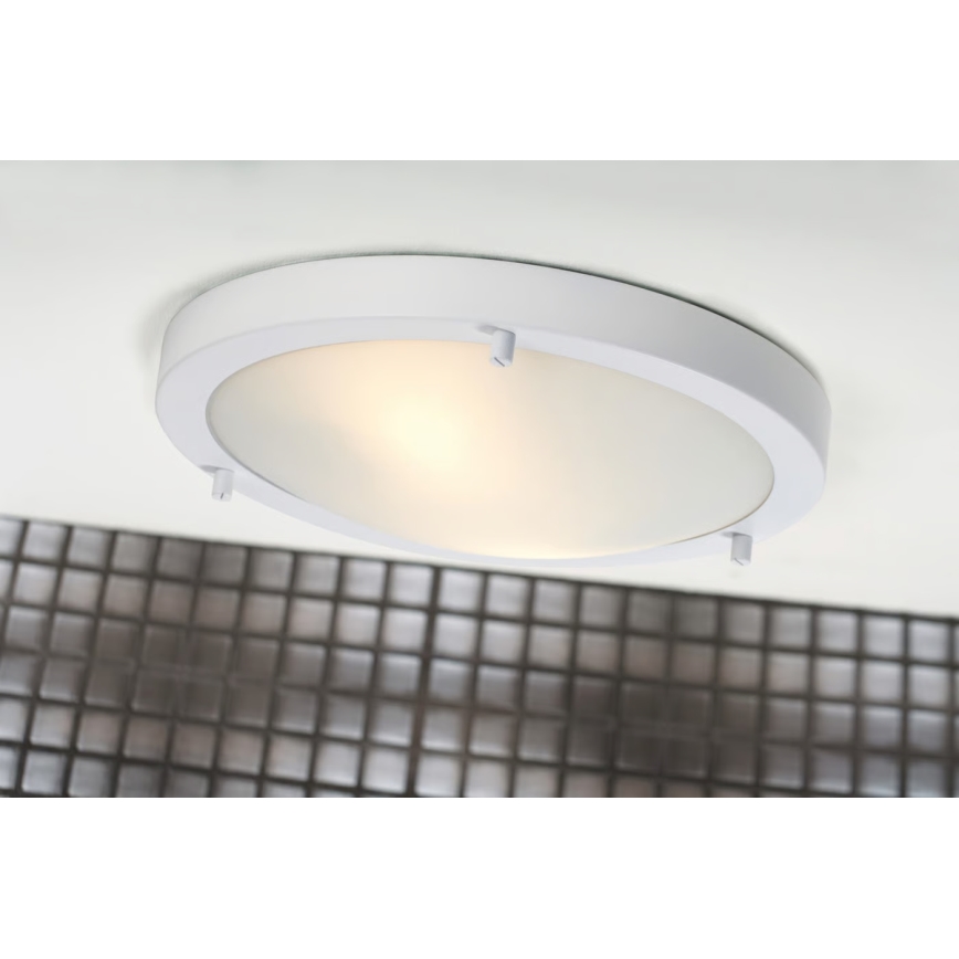 Nordlux - Plafonnier de salle de bains ANCONA 2xE27/40W/230V IP43 Ø 31,5 cm blanc