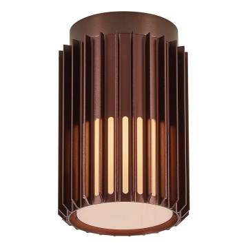 Nordlux - Plafonnier extérieur ALUDRA 1xE27/15W/230V d. 12,4 cm marron