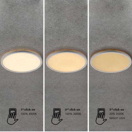 Nordlux - Plafonnier LED dimmable pour salle de bains OJA LED/14,5W/230V 3000/4000K IP54 Ø 30 cm