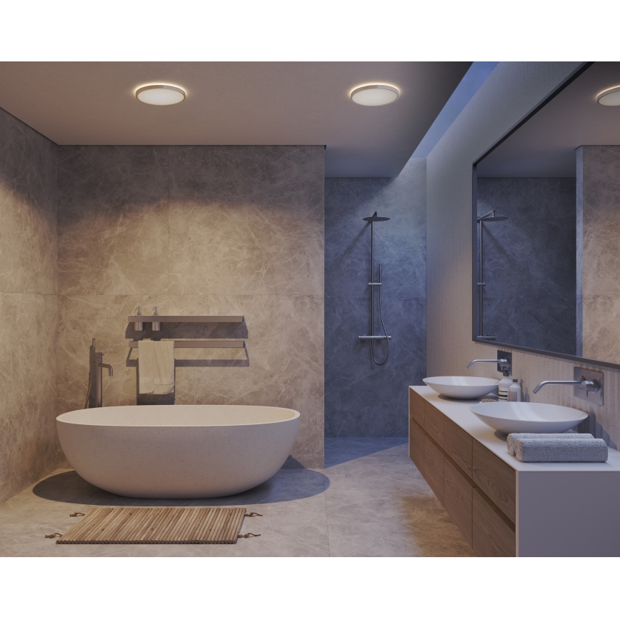 Nordlux - Plafonnier LED dimmable pour salle de bains OJA LED/14,5W/230V 3000/4000K IP54 Ø 30 cm