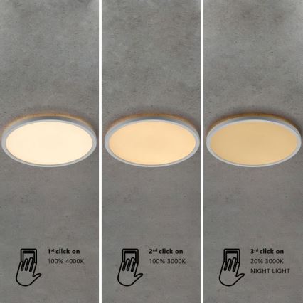 Nordlux - plafonnier LED dimmable pour salle de bains OJA LED/19W/230V 3000/4000K IP54 Ø 43 cm