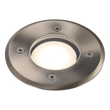 Nordlux - Spot d'extérieur encastrable dans sol PATO 1xGU10/35W/230V IP65 chrome mat rond