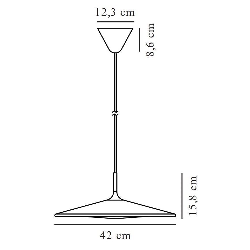 Nordlux - Suspension filaire à intensité variable BALANCE LED/230V 2700K d. 42 cm noir