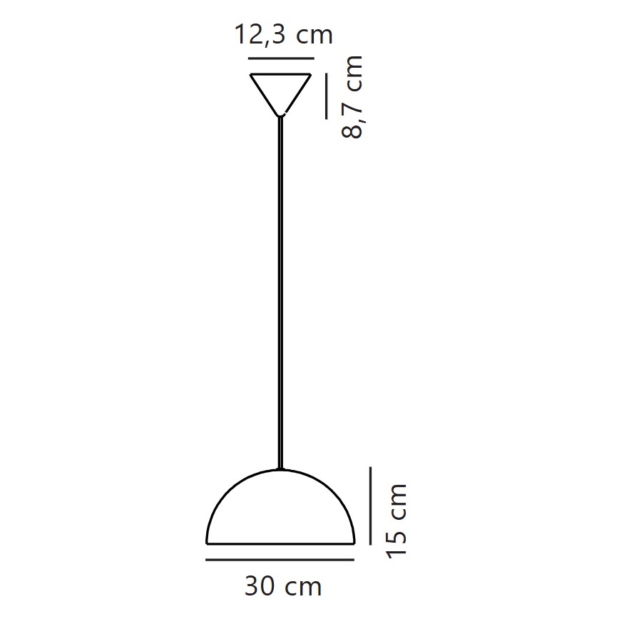Nordlux - Suspension filaire ELLEN 1xE27/40W/230V d. 30 cm blanc