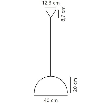 Nordlux - Suspension filaire ELLEN 1xE27/40W/230V