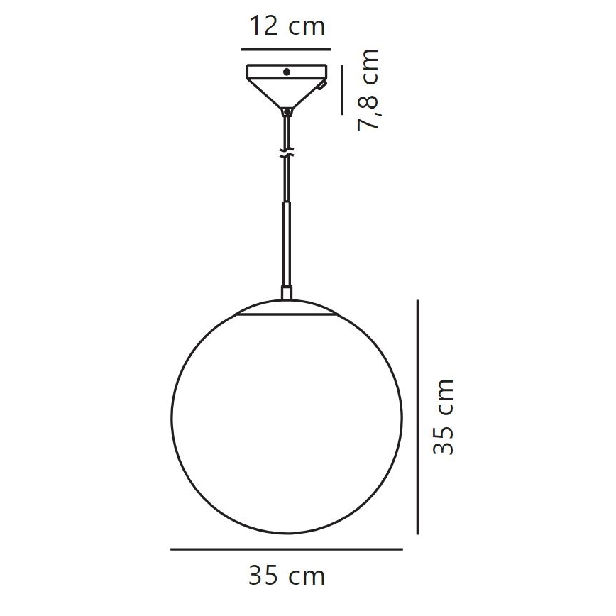 Nordlux - Suspension filaire GRANT 1xE27/25W/230V d. 35 cm