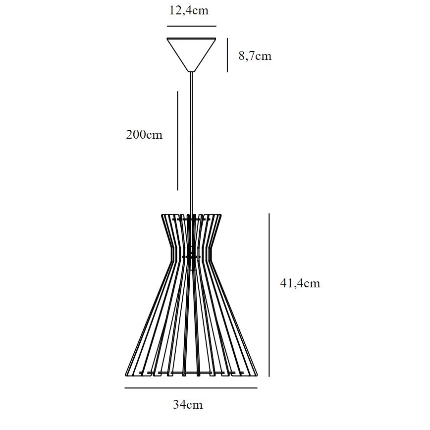 Nordlux - Suspension filaire GROA 1xE27/60W/230V