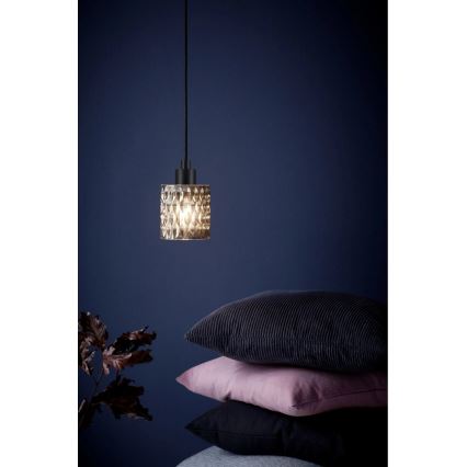 Nordlux - Suspension filaire HOLLYWOOD 1xE27/60W/230V d. 10,8 cm fumé