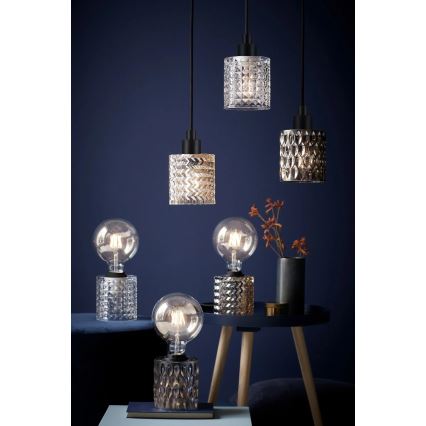 Nordlux - Suspension filaire HOLLYWOOD 1xE27/60W/230V d. 10,8 cm fumé