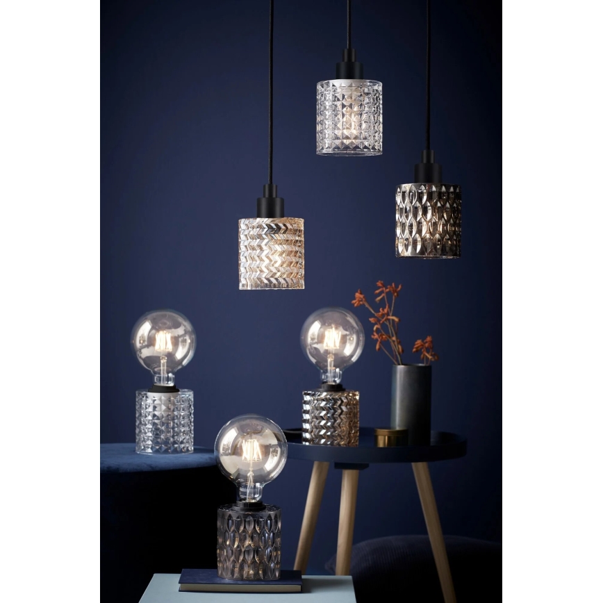Nordlux - Suspension filaire HOLLYWOOD 1xE27/60W/230V d. 10,8 cm fumé