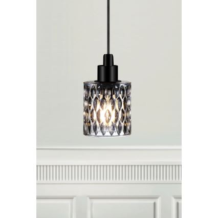Nordlux - Suspension filaire HOLLYWOOD 1xE27/60W/230V d. 10,8 cm fumé