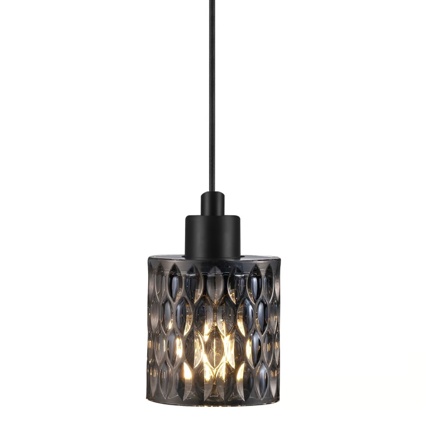 Nordlux - Suspension filaire HOLLYWOOD 1xE27/60W/230V d. 10,8 cm fumé