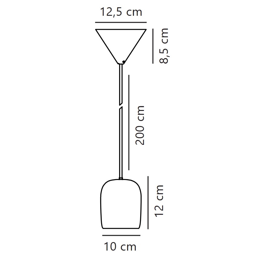 Nordlux - Suspension filaire NOTTI 1xE27/25W/230V d. 12,5 cm orange