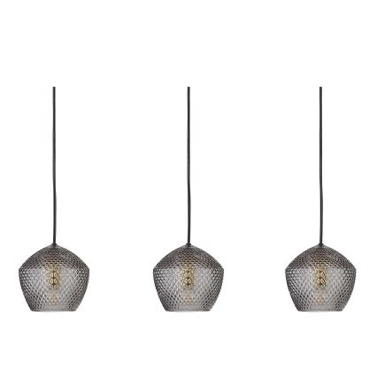 Nordlux - Suspension filaire ORBIFORM 3xE14/25W/230V noir/gris
