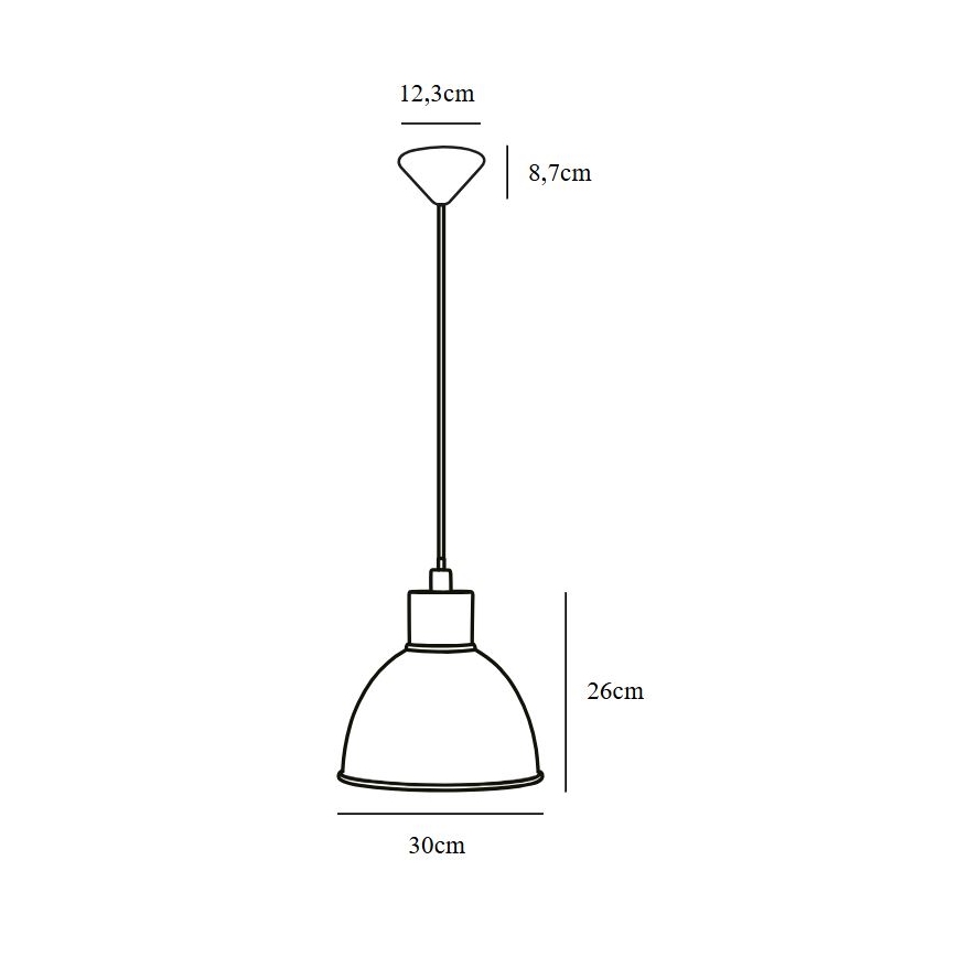 Nordlux - Suspension filaire POP 1xE27/60W/230V noir
