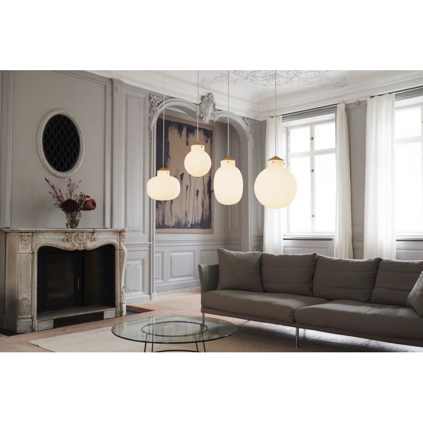 Nordlux - Suspension filaire RAITO 1xE27/25W/230V laiton/blanc