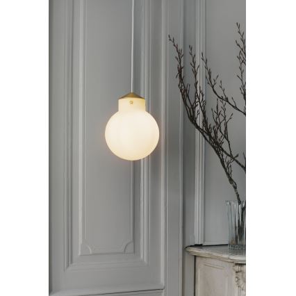 Nordlux - Suspension filaire RAITO 1xE27/25W/230V laiton/blanc
