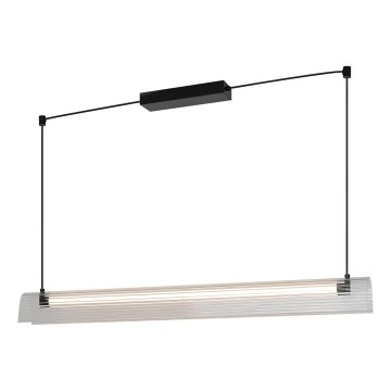 Nordlux - Suspension LED dimmable à câble ALIANI LED/20W/230V 3000K 100 cm noir/transparent