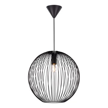 Nordlux - Suspension sur câble BERONI 1xE27/60W/230V noire