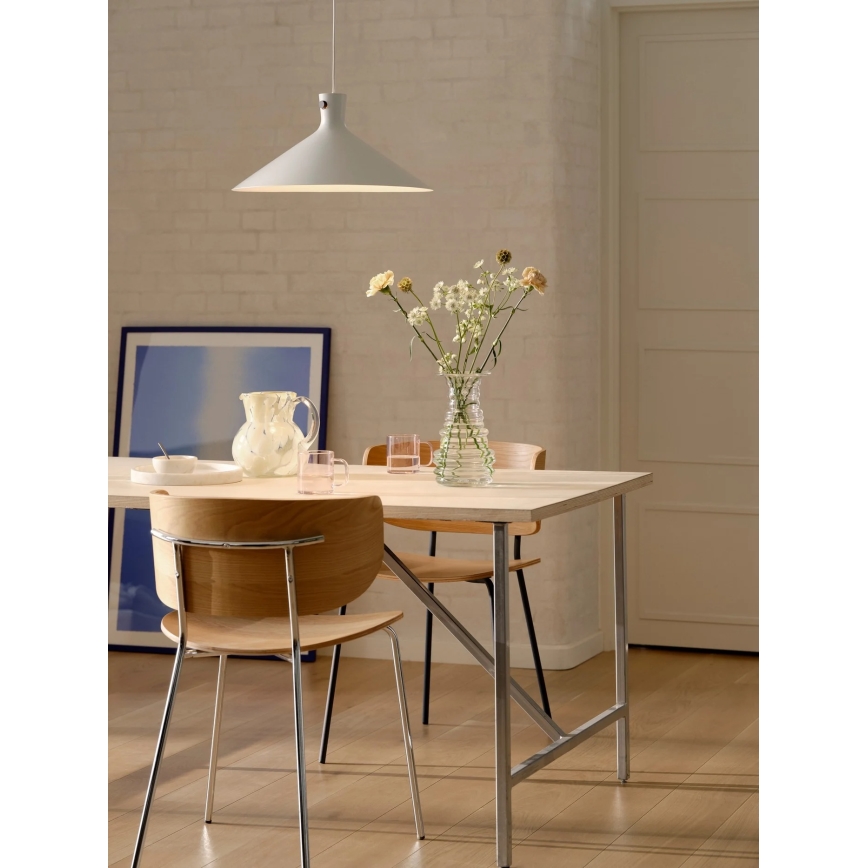 Nordlux - Suspension sur câble DORINA 1xE27/60W/230V blanche Ø 45 cm