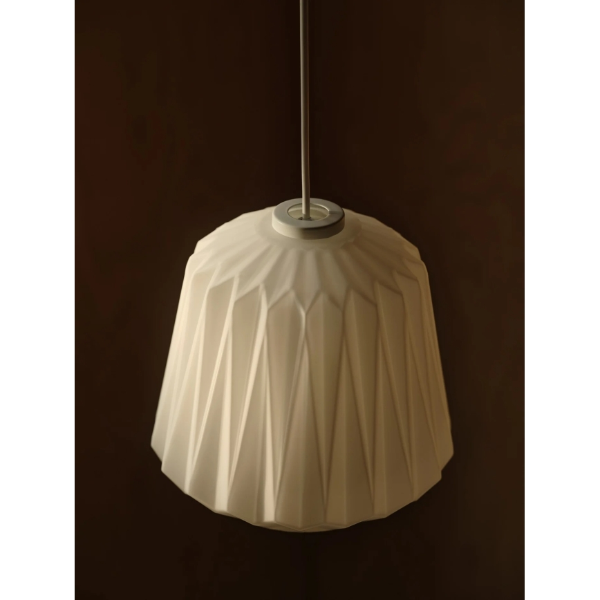 Nordlux - Suspension sur câble ELBIE 1xE27/15W/230V Ø 24 cm blanche
