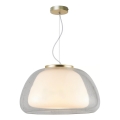 Nordlux - Suspension sur câble JELLY 1xE27/40W/230V blanc/transparent Ø 39 cm