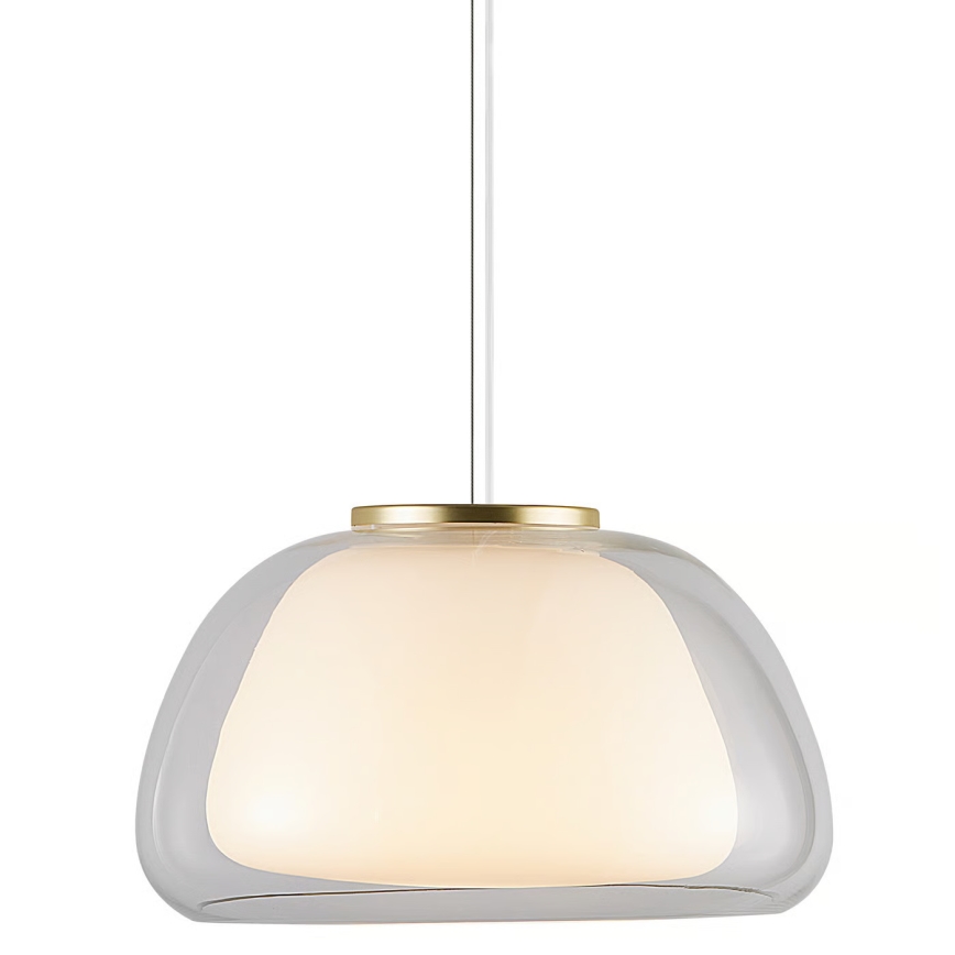 Nordlux - Suspension sur câble JELLY 1xE27/40W/230V blanc/transparent Ø 39 cm