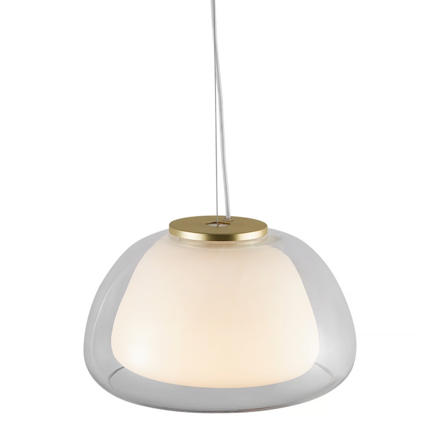 Nordlux - Suspension sur câble JELLY 1xE27/40W/230V blanc/transparent Ø 39 cm
