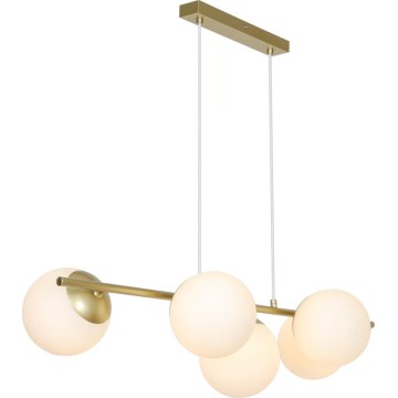 Nordlux - Suspension sur câble LILLY 5xE14/10W/230V laiton