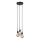 Nordlux - Suspension sur câble PACO 3xE27/25W/230V noire