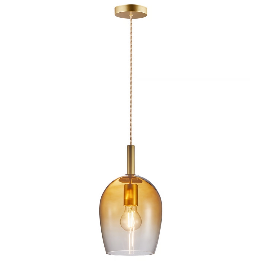 Nordlux - Suspension sur câble UMA 1xE27/40W/230V Ø 18 cm brun/fumé