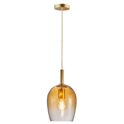 Nordlux - Suspension sur câble UMA 1xE27/40W/230V Ø 18 cm brun/fumé