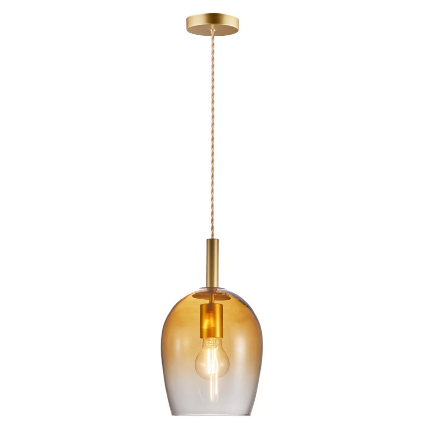 Nordlux - Suspension sur câble UMA 1xE27/40W/230V Ø 18 cm brun/fumé