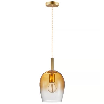 Nordlux - Suspension sur câble UMA 1xE27/40W/230V Ø 18 cm brun/fumé