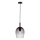 Nordlux - Suspension sur câble UMA 1xE27/40W/230V Ø 18 cm noir/fumé