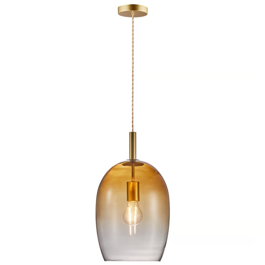Nordlux - Suspension sur câble UMA 1xE27/40W/230V Ø 23 cm brun/fumé
