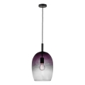 Nordlux - Suspension sur câble UMA 1xE27/40W/230V Ø 23 cm noir/fumé