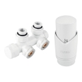 Novaservis - Kit pour radiateurs à raccordement central, d'angle, blanc