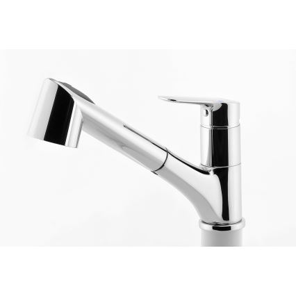 Novaservis - Mitigeur d'évier avec douchette extractible METALIA chrome brillant