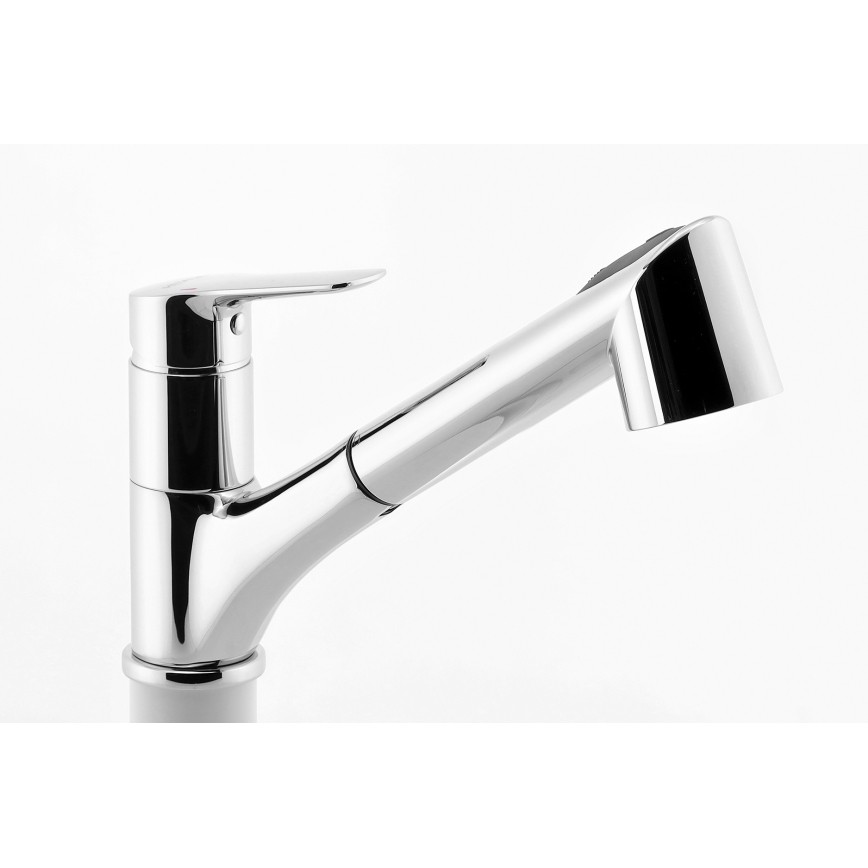 Novaservis - Mitigeur d'évier avec douchette extractible METALIA chrome brillant