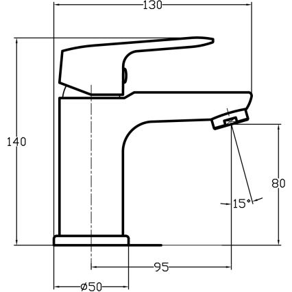 Novaservis - Mitigeur pour lavabo TITANIA COSMOS chrome brillant