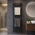 Novaservis - Radiateur sèche-serviettes pour salle de bains 648W/230V 160x45 cm noir droit