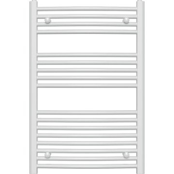 Novaservis - Sèche-serviettes en échelle pour salle de bains 478W/230V 90x60 cm blanc, bords arrondis