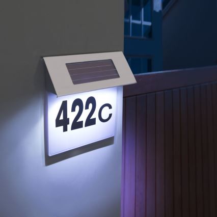 Numéro de maison solaire LED/1,2V IP44