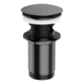OMNIRES A706AT - Bonde de lavabo CLICK-CLACK d. 6,6 cm brossé anthracite