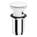 OMNIRES A706BM - Bonde de lavabo CLICK-CLACK d. 6,6 cm blanc mat