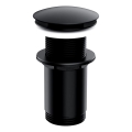 OMNIRES A716BL - Bonde de lavabo CLICK-CLACK d. 6,6 cm semi-mat noir